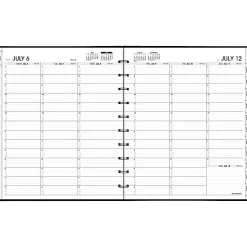 AT-A-GLANCE® Move-A-Page Academic 2026-2027 Weekly Monthly Appointment Book Planner, Black, Large, 9