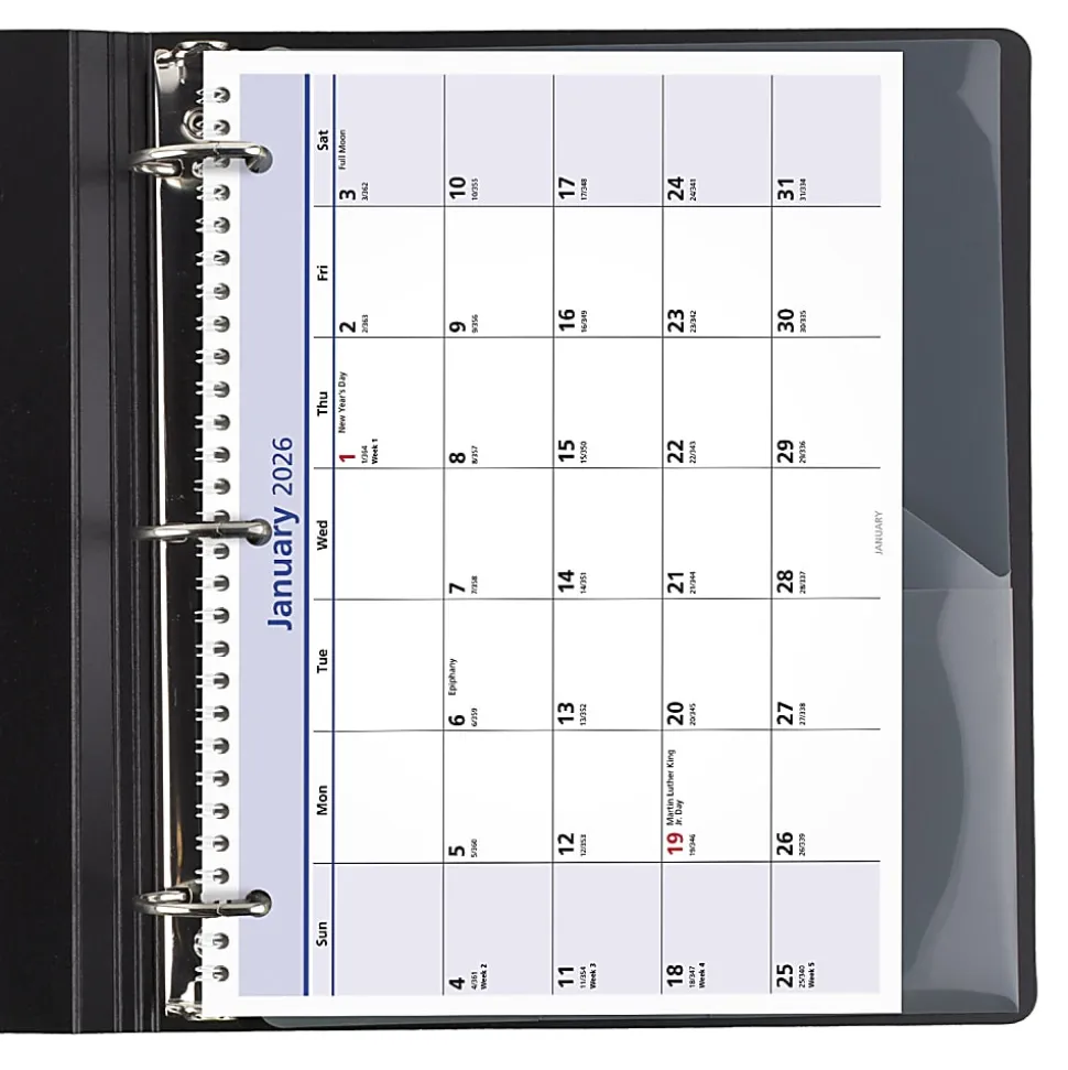 AT-A-GLANCE® QuickNotes® 2026 Monthly Desk Wall Calendar, Small, 11" x 8"