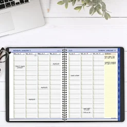AT-A-GLANCE® QuickNotes® 2026 Weekly Monthly Appointment Book Planner, Black, Large, 8 1/4" x 11"
