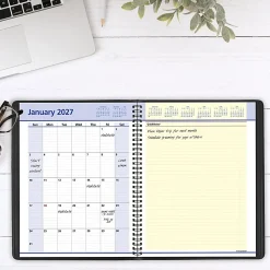 AT-A-GLANCE® QuickNotes® 2026 Weekly Monthly Appointment Book Planner, Black, Large, 8 1/4