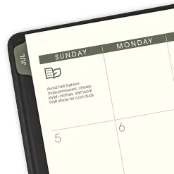 AT-A-GLANCE® Recycled Academic 2026-2027 Weekly Monthly Appointment Book Planner, Black, Large, 8 1/4