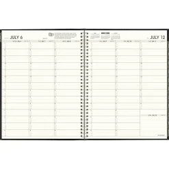 AT-A-GLANCE® Recycled Academic 2026-2027 Weekly Monthly Appointment Book Planner, Black, Large, 8 1/4