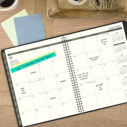 AT-A-GLANCE® Recycled Academic 2026-2027 Weekly Monthly Appointment Book Planner, Black, Large, 8 1/4