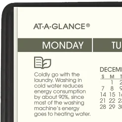 AT-A-GLANCE® 2026-2027 Recycled Two Year Monthly Planner, Black, Pocket, 3 1/2