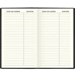 AT-A-GLANCE® 2026-2027 Recycled Two Year Monthly Planner, Black, Pocket, 3 1/2