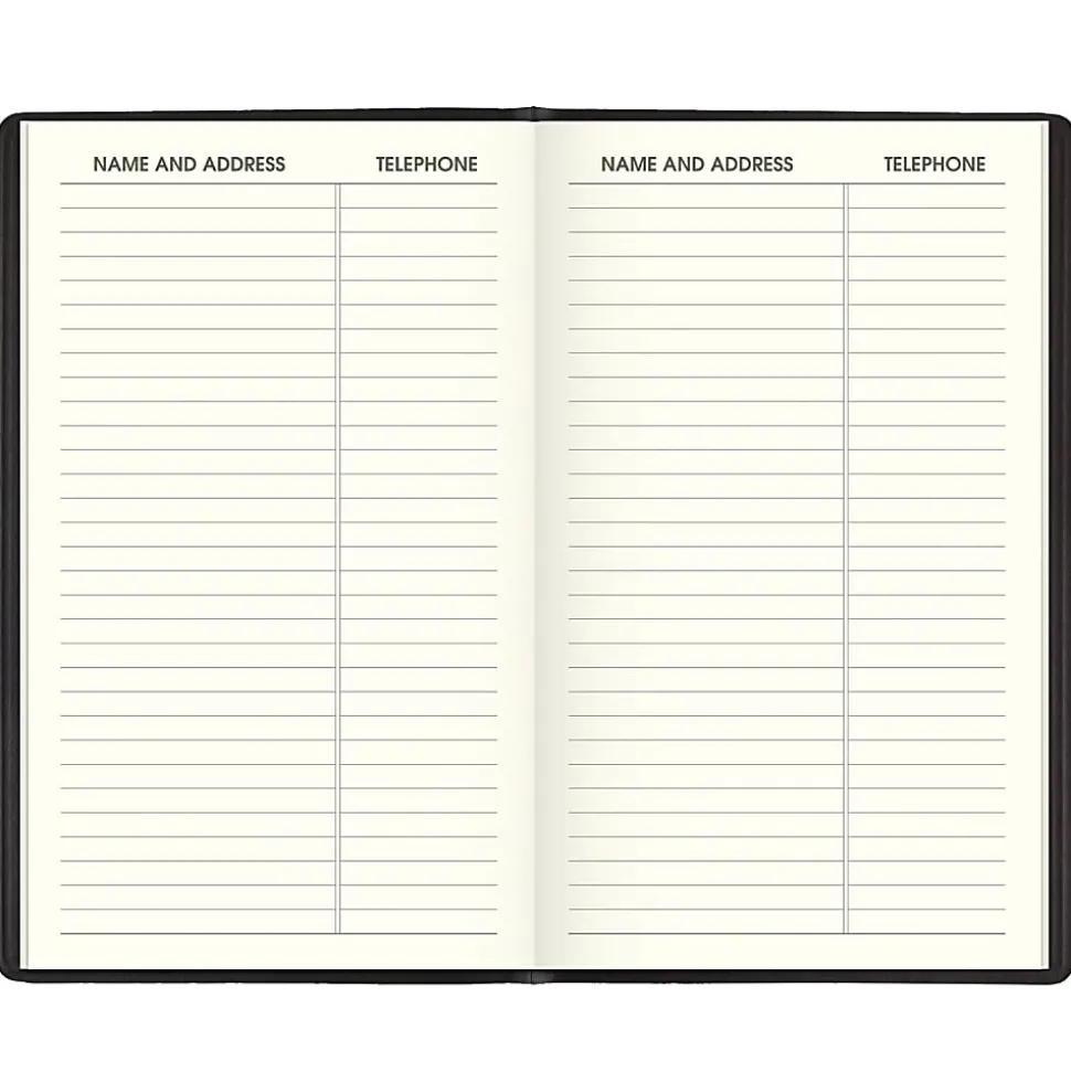 AT-A-GLANCE® 2026-2027 Recycled Two Year Monthly Planner, Black, Pocket, 3 1/2" x 6"