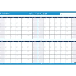AT-A-GLANCE® 30% Recycled Undated Erasable/Reversible Wall Planner, 90/120 Day, 36