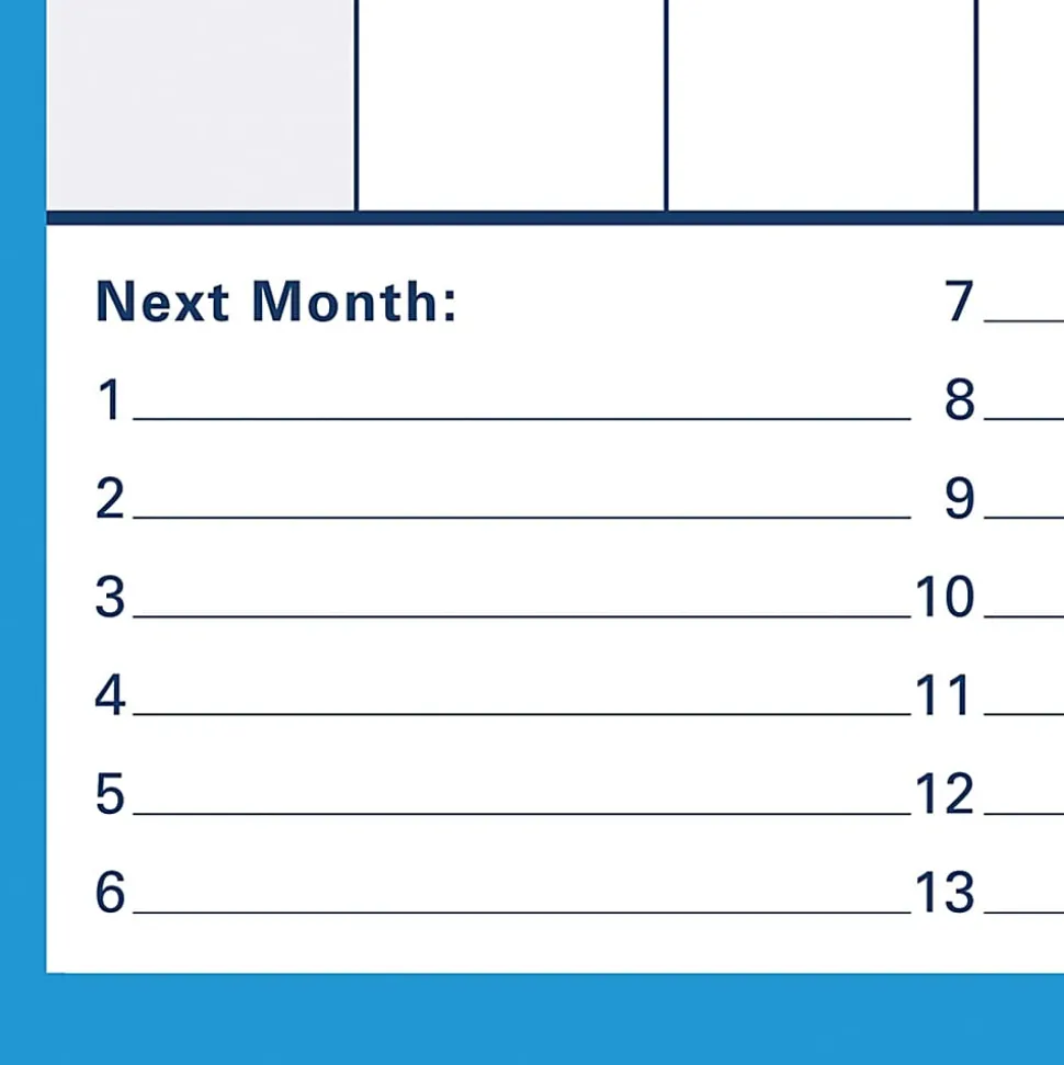 AT-A-GLANCE® 30% Recycled Undated Erasable/Reversible Wall Planner, 90/120 Day, 36" x 24", Black/Blue, PM-239-28