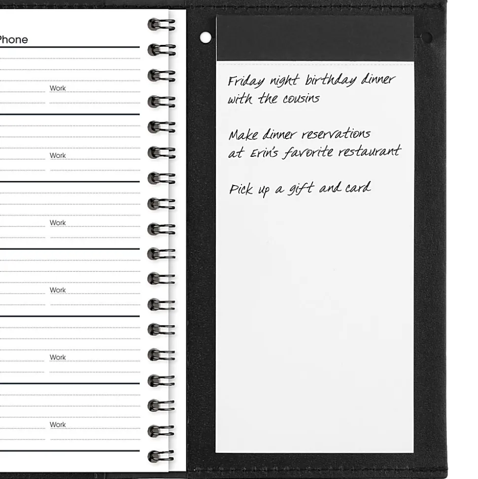 AT-A-GLANCE® 2026 Refillable Monthly Planner, Black, Pocket, 3 1/2" x 6"