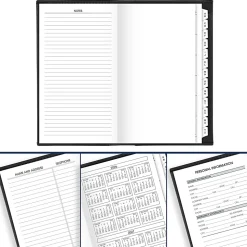 AT-A-GLANCE® 2026 Refillable Monthly Planner, Black, Pocket, 3 1/2