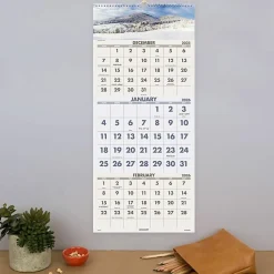 AT-A-GLANCE® 2026 Scenic Three Month Wall Calendar, Large, 12