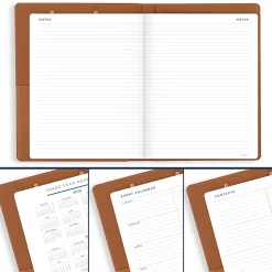 AT-A-GLANCE® Signature Collection Clipboard with 2026 Monthly Planner, Brown, Large, 8