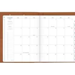 AT-A-GLANCE® Signature Collection Clipboard with 2026 Monthly Planner, Brown, Large, 8