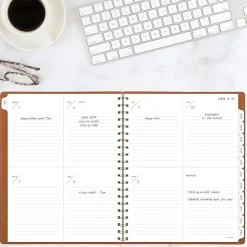 AT-A-GLANCE® Signature Collection 2026 Weekly Monthly Planner, Brown, Large, 8 1/2