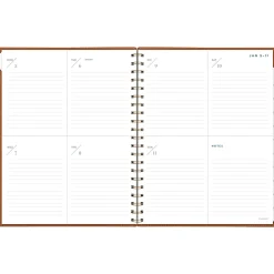 AT-A-GLANCE® Signature Collection 2026 Weekly Monthly Planner, Brown, Large, 8 1/2