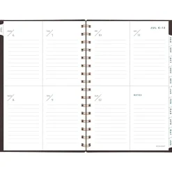 AT-A-GLANCE® Signature Collection Academic 2026-2027 Weekly Monthly Planner, Brown, Small, 5" x 8"