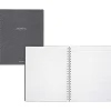 AT-A-GLANCE® Signature Collection™ Twin-Wire Notebook, 8 3/4" x 11", Legal Ruled, 80 Sheets, Heather Gray (YP14545)