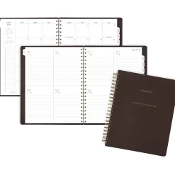 AT-A-GLANCE® Signature Collection Academic 2026-2027 Weekly Monthly Planner, Brown, Large, 8 1/2