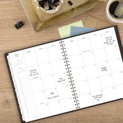 AT-A-GLANCE® Signature Collection Academic 2026-2027 Weekly Monthly Planner, Brown, Large, 8 1/2