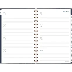 AT-A-GLANCE® Signature Collection Academic 2026-2027 Weekly Monthly Planner, Navy, Small, 5" x 8"