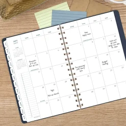 AT-A-GLANCE® Signature Collection Academic 2026-2027 Weekly Monthly Planner, Navy, Small, 5