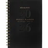 AT-A-GLANCE® Signature Lite 2026 Weekly Monthly Planner, Black, Small, 5 1/2" x 8 1/2"