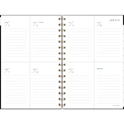 AT-A-GLANCE® Signature Lite 2026 Weekly Monthly Planner, Black, Small, 5 1/2