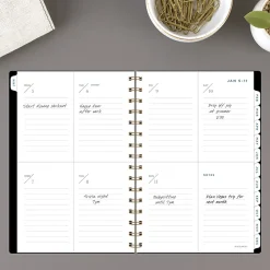 AT-A-GLANCE® Signature Lite 2026 Weekly Monthly Planner, Black, Small, 5 1/2