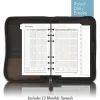 AT-A-GLANCE® Simulated Leather Starter Set With Daily/Weekly Planning Pages, Distressed Brown