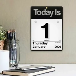 AT-A-GLANCE® 2026 “Today Is” Daily Wall Calendar, Small, 6" x 6"