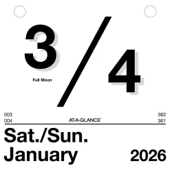 AT-A-GLANCE® 2026 “Today Is” Daily Wall Calendar Refill, Small, 6