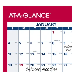 AT-A-GLANCE® 2026 Vertical Horizontal Reversible Erasable Yearly Wall Calendar, Large, 24