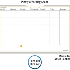 AT-A-GLANCE® WallMates Monthly Dry-Erase Calendar, 24
