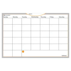 AT-A-GLANCE® WallMates™ Non-Magnetic Dry-Erase Whiteboard Calendar Surface, 12