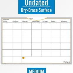 AT-A-GLANCE® WallMates™ Non-Magnetic Dry-Erase Whiteboard Calendar Surface, 12