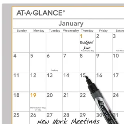 AT-A-GLANCE® 2026 WallMates Self-Adhesive Dry-Erase Yearly Calendar, Large, 24" x 18"