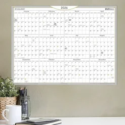 AT-A-GLANCE® 2026 WallMates Self-Adhesive Dry-Erase Yearly Calendar, Large, 24