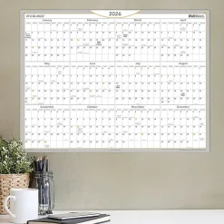 AT-A-GLANCE® 2026 WallMates Self-Adhesive Dry-Erase Yearly Calendar, Large, 24