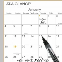 AT-A-GLANCE® 2026 WallMates Self-Adhesive Dry-Erase Yearly Calendar, Large, 24