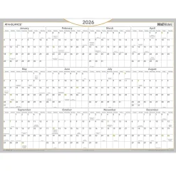 AT-A-GLANCE® 2026 WallMates Self-Adhesive Dry-Erase Yearly Calendar, Large, 24
