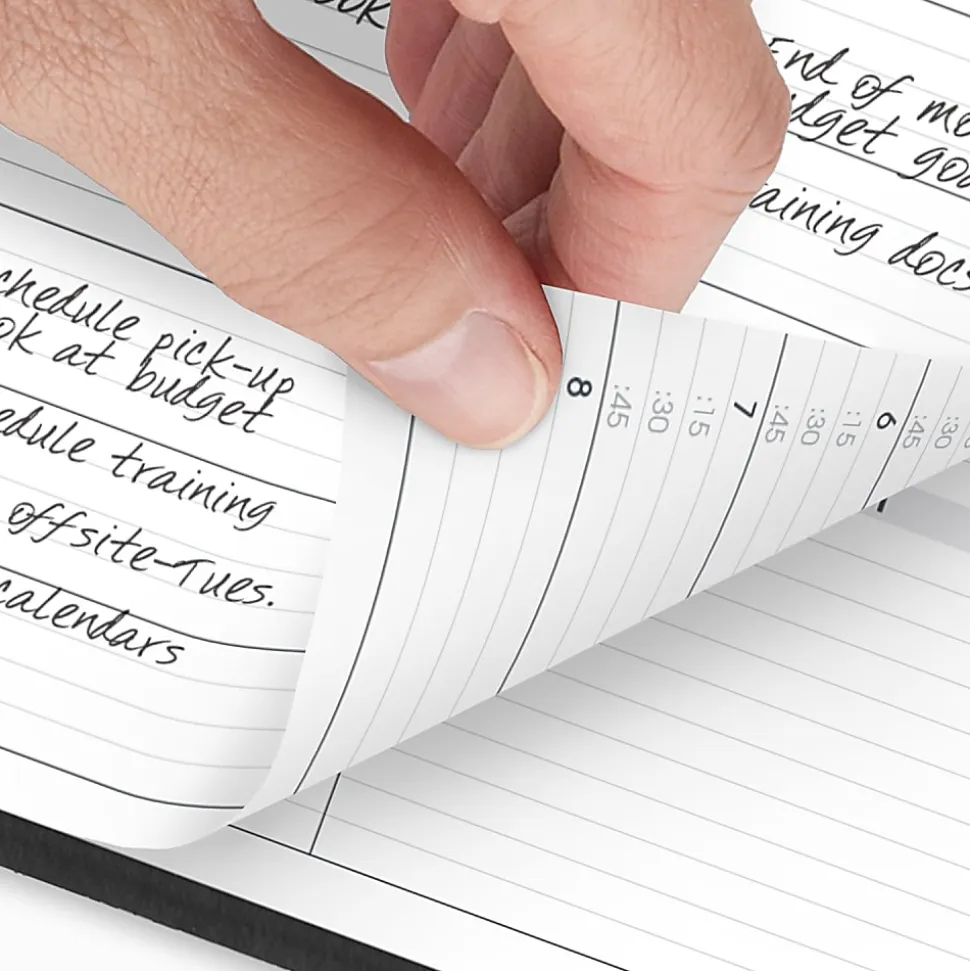 AT-A-GLANCE® 2026 Weekly Appointment Book Planner, Black, Large, 8 1/4" x 11"