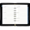 AT-A-GLANCE® Weekly/Monthly Faux Leather Fashion Starter Set Planner, 5 1/2" x 8 1/2", Black/Cream