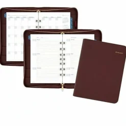 AT-A-GLANCE® Weekly/Monthly Faux Leather Fashion Starter Set Planner, 5 1/2