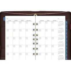 AT-A-GLANCE® Weekly/Monthly Faux Leather Fashion Starter Set Planner, 5 1/2