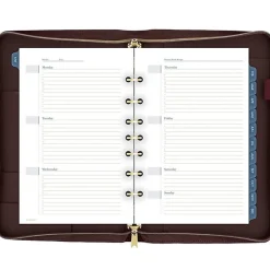 AT-A-GLANCE® Weekly/Monthly Faux Leather Fashion Starter Set Planner, 5 1/2