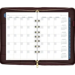AT-A-GLANCE® Weekly/Monthly Faux Leather Fashion Starter Set Planner, 5 1/2