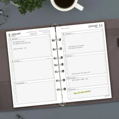 AT-A-GLANCE® 2026 Weekly Planner Refill, Loose-Leaf, Desk Size, 5 1/2