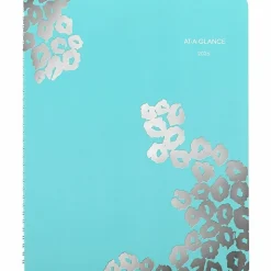 AT-A-GLANCE® Wild Washes 2026 Weekly Monthly Appointment Book Planner, Teal, Large, 8 1/2