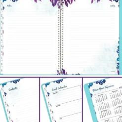 AT-A-GLANCE® Wild Washes 2026 Weekly Monthly Appointment Book Planner, Teal, Large, 8 1/2