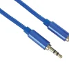 Ativa® Braided Auxiliary Audio Cable For Apple® iPhone® And iPod®, 3.5 mm, 3', Blue